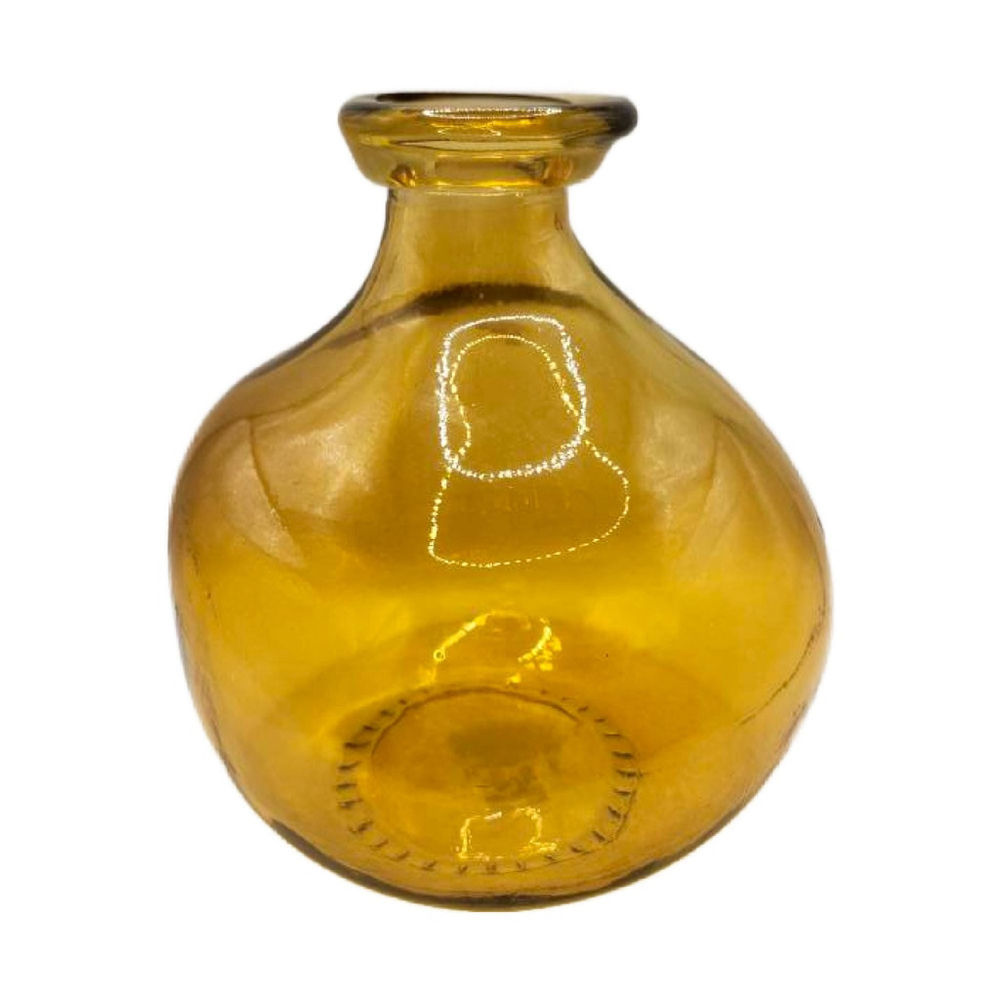 Amber Glass Jug Vase